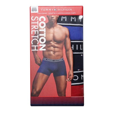 TOMMY HILFIGER COTTON STRETCH ERKEK 3 LÜ BOXER 09T4225-413