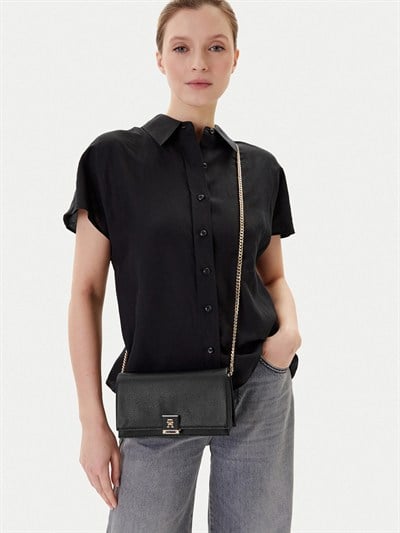 TOMMY HILFIGER KADIN OMUZ ÇANTASI AW0AW17403-BDS