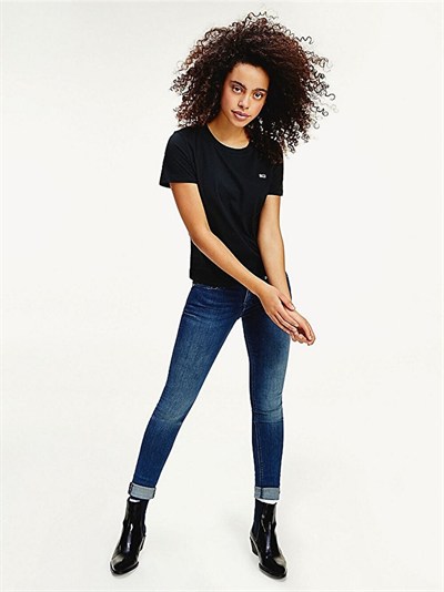 TOMMY HILFIGER KADIN T-SHIRT DW0DW09198-BDS
