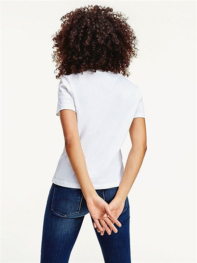 TOMMY HILFIGER KADIN T-SHIRT DW0DW09198-YBR