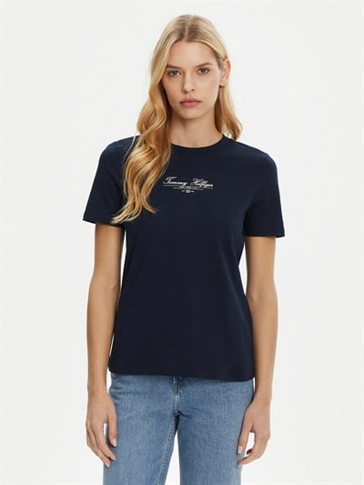 TOMMY HILFIGER KADIN T-SHIRT WW0WW45428-C1G