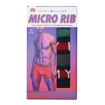 TOMMY HILFIGER MICRO RIB ERKEK 3 LÜ BOXER 09T4013-325