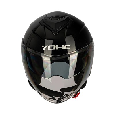 YOHE MOTORSİKLET KASKI OF852-SHINNYBLACK