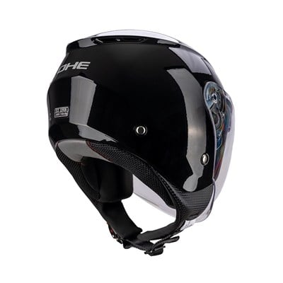 YOHE MOTOSİKLET KASKI 852-SHINNY-BLACK