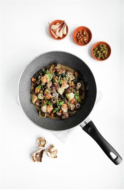 ZWILLING BALLARINI BOLOGNA GRANITIUM WOK TAVA  28CM 75003-055