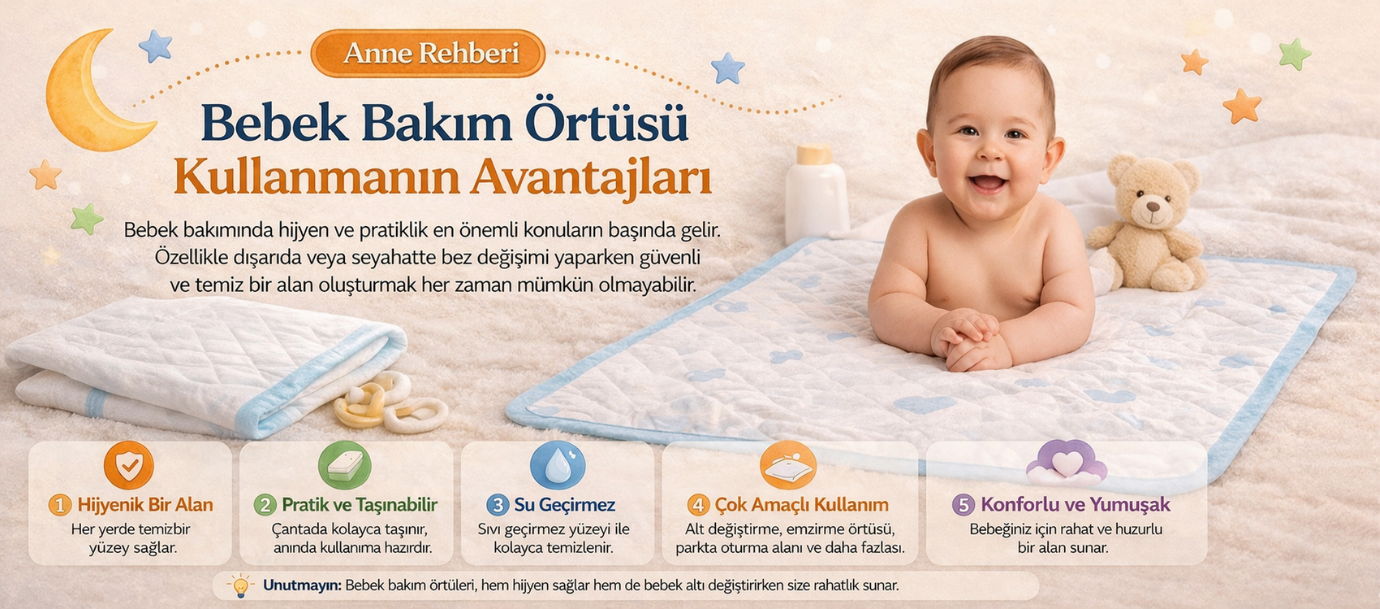 Bebek Bakım Örtüsü Kullanmanın Avantajları