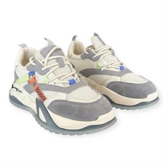 Guja Kadın İthal Kalın Taban Bağcıklı Sneaker Gri