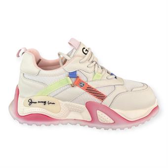 Guja Kadın İthal Kalın Taban Bağcıklı Sneaker Pembe