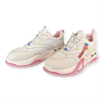 Guja Kadın İthal Kalın Taban Bağcıklı Sneaker Pembe