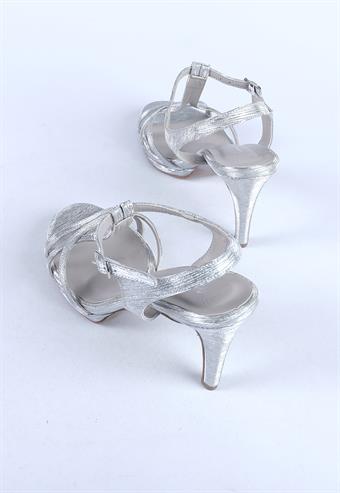 Kadın Abiye Ayakkabı Gümüş