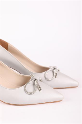 Kadın Alçak Topuklu Abiye Ayakkabı Lame