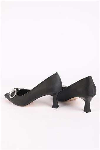 Kadın Alçak Topuklu Abiye Ayakkabı Siyah