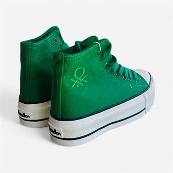 Kadın Benetton Bilek Boy Spor Ayakkabı Yeşil