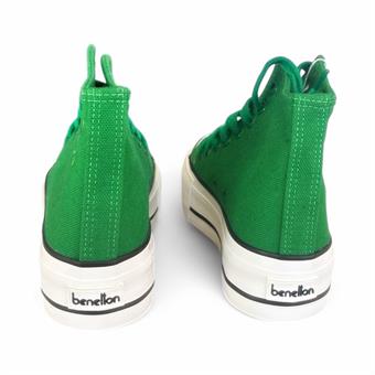 Kadın Benetton Bilek Boy Spor Ayakkabı Yeşil
