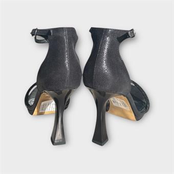 Kadın Bilekten Bağlamalı Taş Detaylı Abiye Ayakkabı Siyah