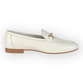 Kadın Hakiki Deri Toka Detaylı Günlük Maskülen Loafer Ayakkabı Bej