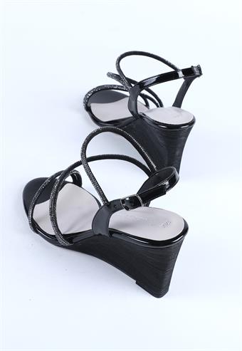 Kadın Özel Topuk Abiye Ayakkabı Siyah