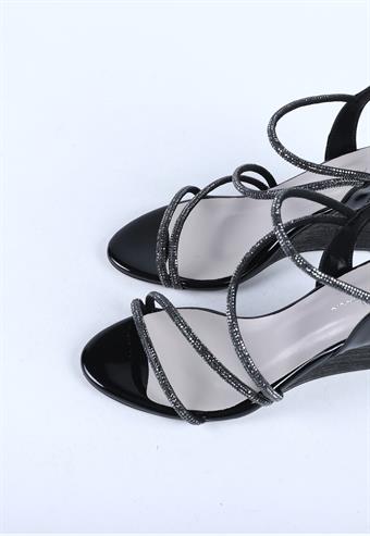 Kadın Özel Topuk Abiye Ayakkabı Siyah