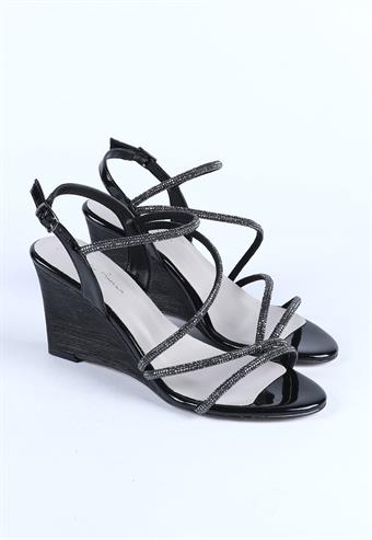 Kadın Özel Topuk Abiye Ayakkabı Siyah