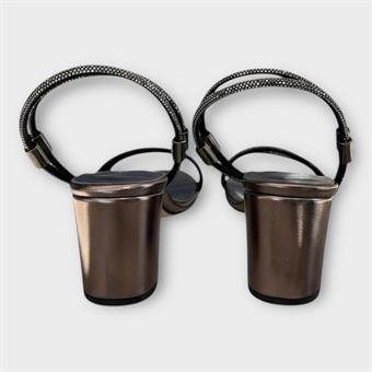 Kadın Taş Detaylı Abiye Ayakkabı Platin