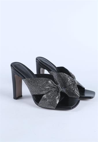 Kadın Taş Detaylı Abiye Ayakkabı Siyah