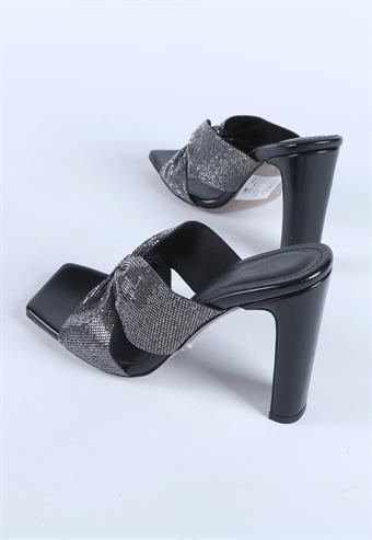 Kadın Taş Detaylı Abiye Ayakkabı Siyah