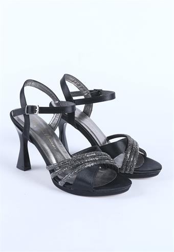 Kadın Taş Detaylı Abiye Ayakkabı Siyah