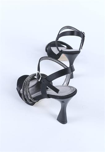 Kadın Taş Detaylı Abiye Ayakkabı Siyah