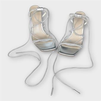 Kadın Taş Kordon Detaylı Abiye Ayakkabı Lame