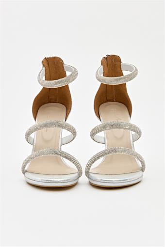 Kadın Üç Bant Abiye Ayakkabı Lame