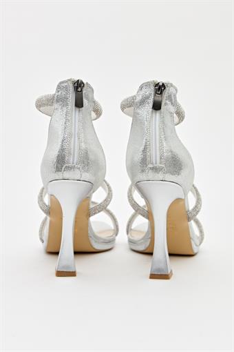 Kadın Üç Bant Abiye Ayakkabı Lame