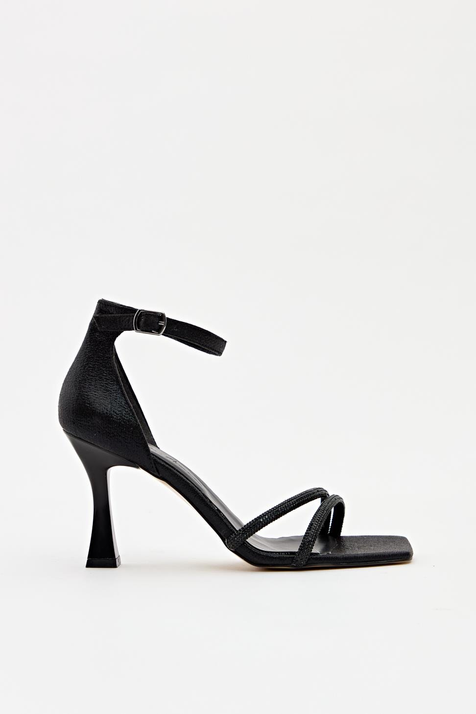 Kadın İki Bant Abiye Ayakkabı SİYAH