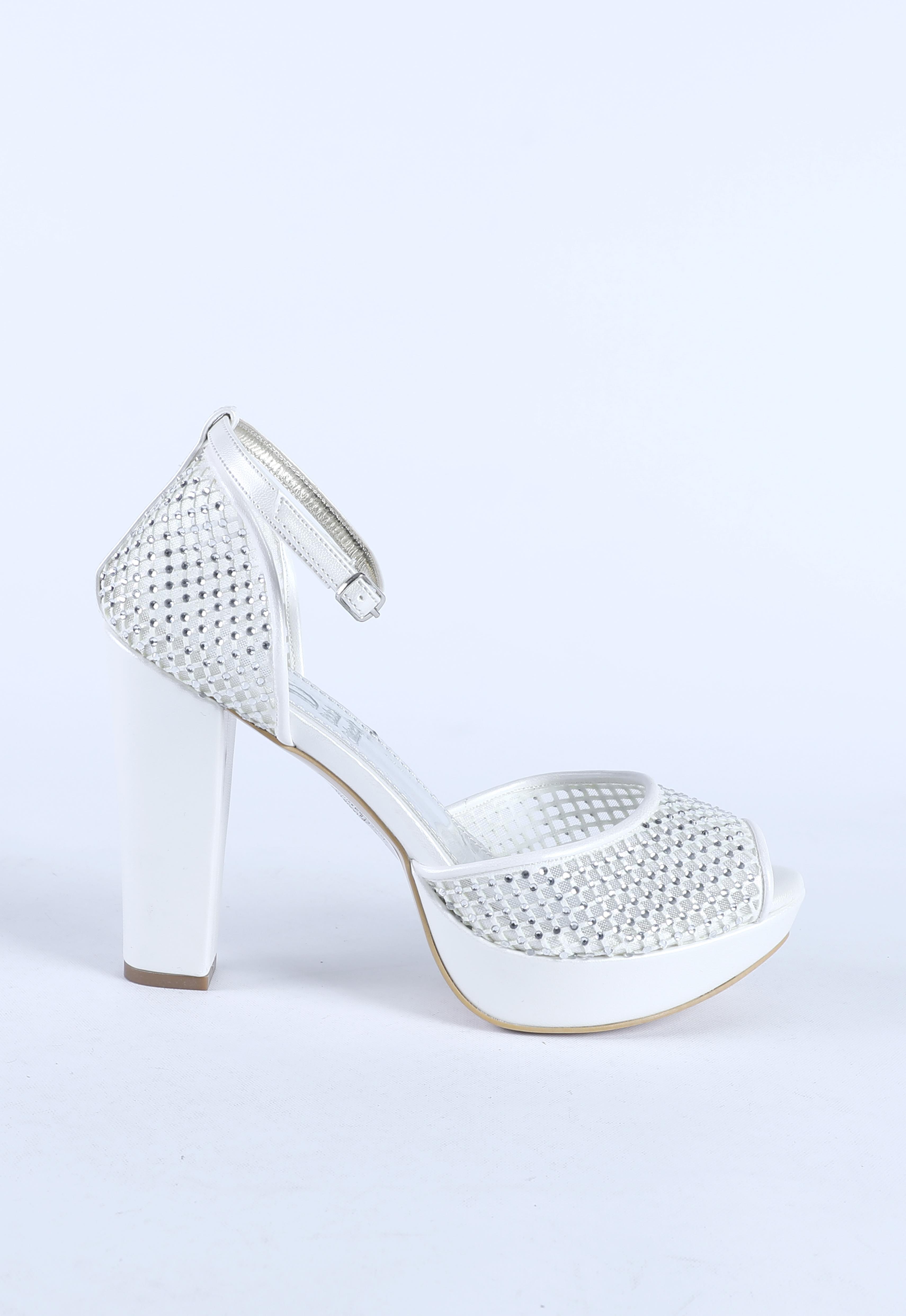 Kadın Taş Detaylı Abiye Ayakkabı Sedef