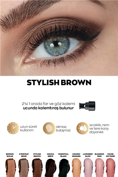 Power Stay Stik Göz Farı - Stylish Brown