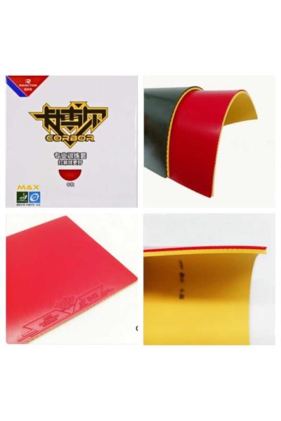 Corbor Masa Tenisi Raket Lastiği Ittf Onaylı (KIRMIZI)