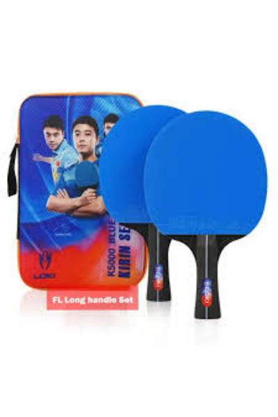 Wang Hao Blue Masa Tenisi Raketi Ittf Onaylı 2 Raket 2 Top 1 Kılıf