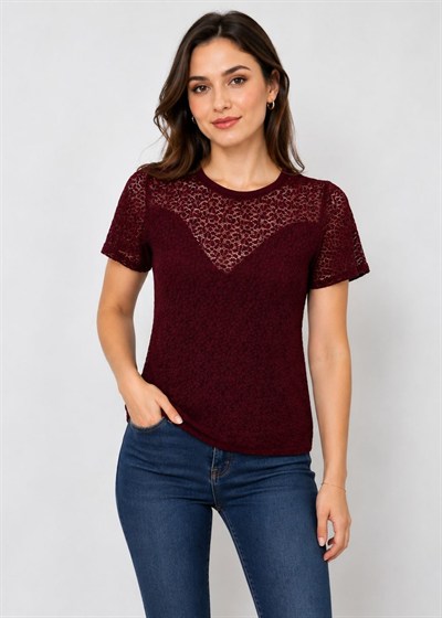 Tamamı Dantel Kadın T-shirt