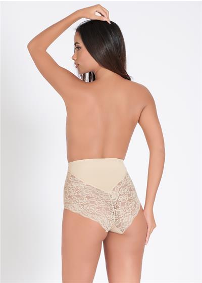  Arkası Dantelli String Korse Külot