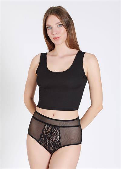 Dantel Detaylı Kadın Crop