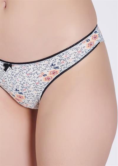 Pamuklu Brazilian Karışık Desenli 3lü Set Kadın Külot