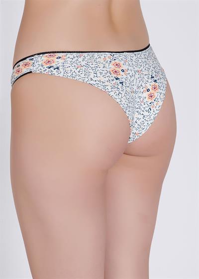 Pamuklu Brazilian Karışık Desenli 3lü Set Kadın Külot