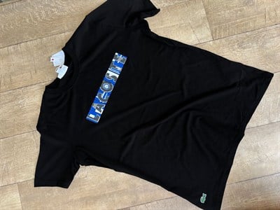 LCST ERKEK KABARTMALI  SİYAH  TSHIRT 