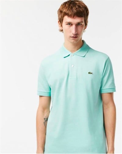 LCST ERKEK POLO YAKA CLASSİC FİT SU YEŞİLİ  TSHIRT 