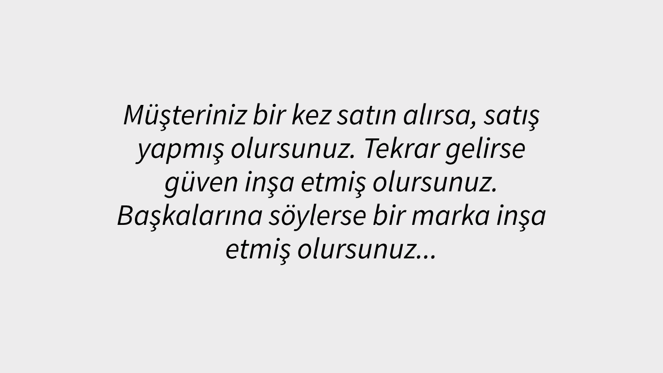 Size Özel Teklifler