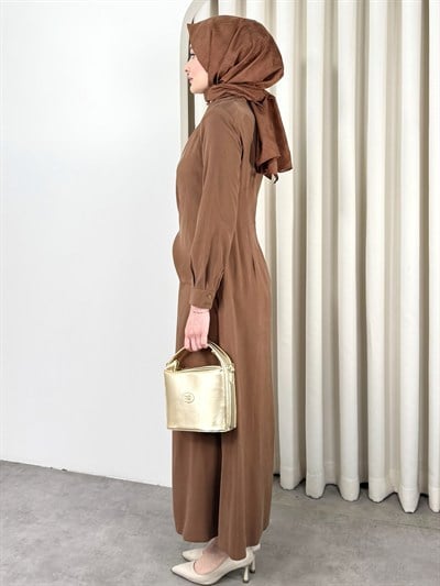 ELSA ELBİSE KAHVE