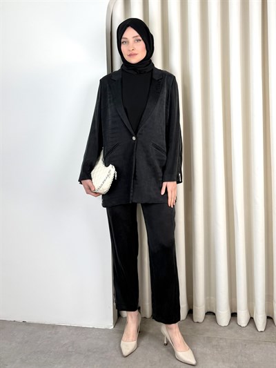EVA PANTOLON TAKIM SİYAH