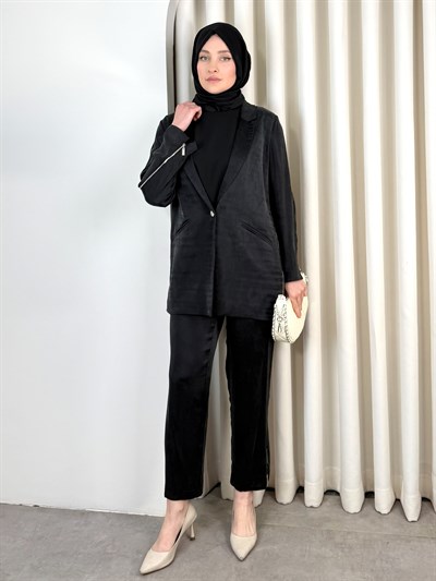 EVA PANTOLON TAKIM SİYAH