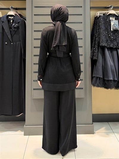 FİLE PANTOLON TAKIM SİYAH