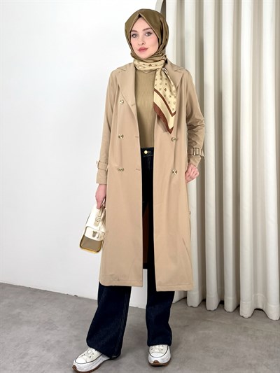 LEİLA TRENCH CAMEL