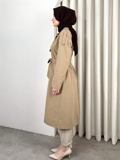 MONO TRENCH CAMEL